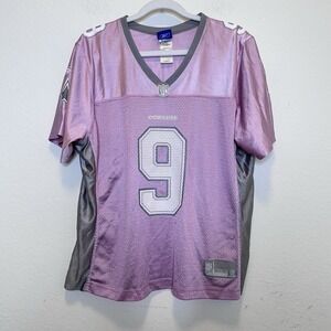 VTG Tony Romo #9 Dallas Cowboys NFL Reebok Pink Jersey Women's X-Large